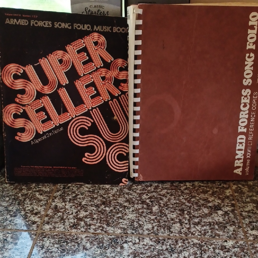 Vintage Armed forces Music Book Collection.